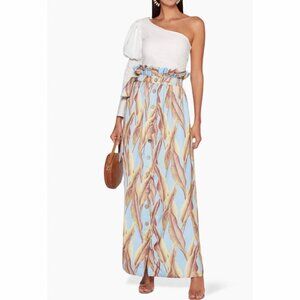 NWT Azulu banana leaf maxi Skirt